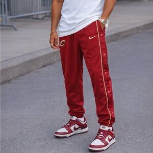 *Rare*Nike Cleveland CavaliersTear Away Pants Men’s L NBA City Edition Red Gold